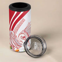 Personalized Denmark 4 in 1 Can Cooler Tumbler Mute Swan With Marguerite Daisy