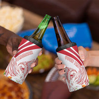 Personalized Denmark 4 in 1 Can Cooler Tumbler Mute Swan With Marguerite Daisy