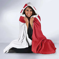 Personalized Denmark Hooded Blanket Mute Swan With Marguerite Daisy