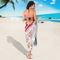 Personalized Denmark Sarong Mute Swan With Marguerite Daisy