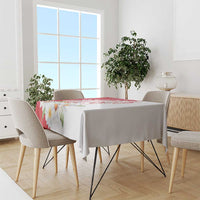 Personalized Denmark Tablecloth Mute Swan With Marguerite Daisy