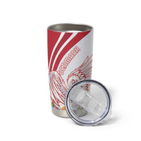 Personalized Denmark Tumbler Cup Mute Swan With Marguerite Daisy