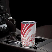 Personalized Denmark Tumbler Cup Mute Swan With Marguerite Daisy