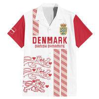 Custom Denmark Football Family Matching Mermaid Dress and Hawaiian Shirt Danish Dynamite White Version
