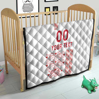 Custom Denmark Football Quilt Danish Dynamite White Version