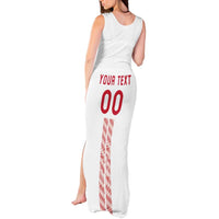 Custom Denmark Football Tank Maxi Dress Danish Dynamite White Version