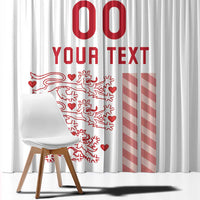 Custom Denmark Football Window Curtain Danish Dynamite White Version