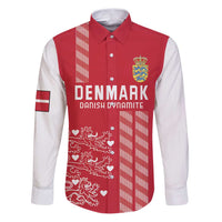 Custom Denmark Football Family Matching Puletasi and Hawaiian Shirt Danish Dynamite Red Version