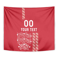 Custom Denmark Football Tapestry Danish Dynamite Red Version