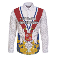 Personalized Serbia and Montenegro National Day Family Matching Off The Shoulder Long Sleeve Dress and Hawaiian Shirt Coat Of Arms Flag Style Since1992