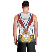 Personalized Serbia and Montenegro National Day Men Tank Top Coat Of Arms Flag Style Since1992