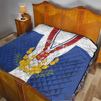 Personalized Serbia and Montenegro National Day Quilt Coat Of Arms Flag Style Since1992