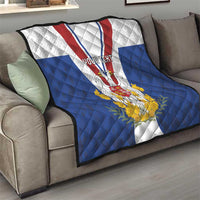 Personalized Serbia and Montenegro National Day Quilt Coat Of Arms Flag Style Since1992