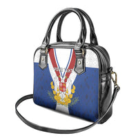 Personalized Serbia and Montenegro National Day Shoulder Handbag Coat Of Arms Flag Style Since1992