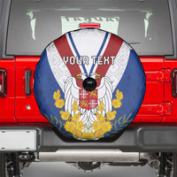 Personalized Serbia and Montenegro National Day Spare Tire Cover Coat Of Arms Flag Style Since1992