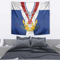 Personalized Serbia and Montenegro National Day Tapestry Coat Of Arms Flag Style Since1992
