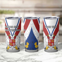 Personalized Serbia and Montenegro National Day Tumbler Cup Coat Of Arms Flag Style Since1992