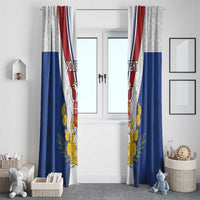 Personalized Serbia and Montenegro National Day Window Curtain Coat Of Arms Flag Style Since1992