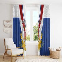 Personalized Serbia and Montenegro National Day Window Curtain Coat Of Arms Flag Style Since1992