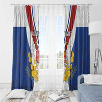 Personalized Serbia and Montenegro National Day Window Curtain Coat Of Arms Flag Style Since1992