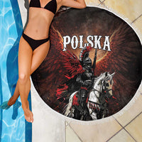 Polish Winged Hussars Beach Blanket Polska Legendary Cavalry Warrior