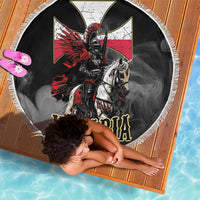 Polish Winged Hussars Beach Blanket Husaria Poland Pride Knight Armor