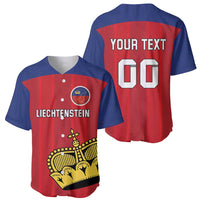 Custom Liechtenstein Football Baseball Jersey Come On The Blue-Reds