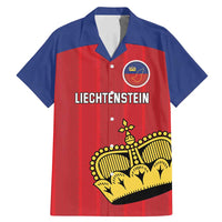 Custom Liechtenstein Football Family Matching Mermaid Dress and Hawaiian Shirt Come On The Blue-Reds