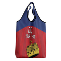 Custom Liechtenstein Football Grocery Bag Come On The Blue-Reds