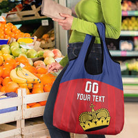 Custom Liechtenstein Football Grocery Bag Come On The Blue-Reds