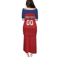 Custom Liechtenstein Football Puletasi Come On The Blue-Reds