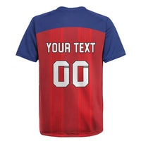 Custom Liechtenstein Football Rugby Jersey Come On The Blue-Reds