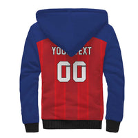 Custom Liechtenstein Football Sherpa Hoodie Come On The Blue-Reds