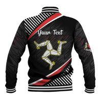 Personalized Isle of Man Baseball Jacket Quocunque Jeceris Stabit