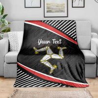 Personalized Isle of Man Blanket Quocunque Jeceris Stabit