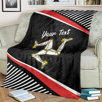Personalized Isle of Man Blanket Quocunque Jeceris Stabit