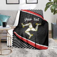 Personalized Isle of Man Blanket Quocunque Jeceris Stabit