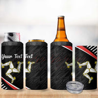 Personalized Isle of Man 4 in 1 Can Cooler Tumbler Quocunque Jeceris Stabit