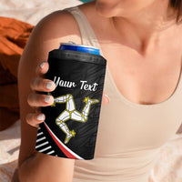 Personalized Isle of Man 4 in 1 Can Cooler Tumbler Quocunque Jeceris Stabit