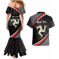 Personalized Isle of Man Couples Matching Mermaid Dress and Hawaiian Shirt Quocunque Jeceris Stabit