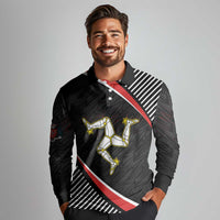 Personalized Isle of Man Long Sleeve Polo Shirt Quocunque Jeceris Stabit
