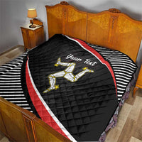 Personalized Isle of Man Quilt Quocunque Jeceris Stabit