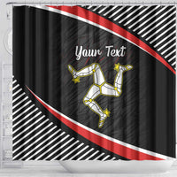 Personalized Isle of Man Shower Curtain Quocunque Jeceris Stabit