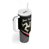 Personalized Isle of Man Tumbler With Handle Quocunque Jeceris Stabit