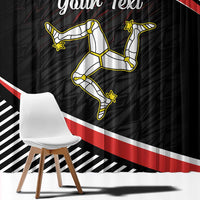 Personalized Isle of Man Window Curtain Quocunque Jeceris Stabit