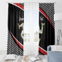 Personalized Isle of Man Window Curtain Quocunque Jeceris Stabit