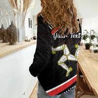 Personalized Isle of Man Women Casual Shirt Quocunque Jeceris Stabit