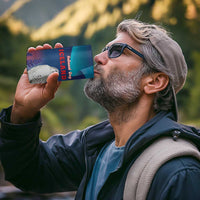 Personalized Iceland National Day 4 in 1 Can Cooler Tumbler Gyrfalcon With Lupine Flower