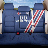 Custom Iceland Football Back Car Seat Cover Strakarnir Okkar Celtic Pattern