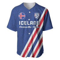 Custom Iceland Football Baseball Jersey Strakarnir Okkar Celtic Pattern